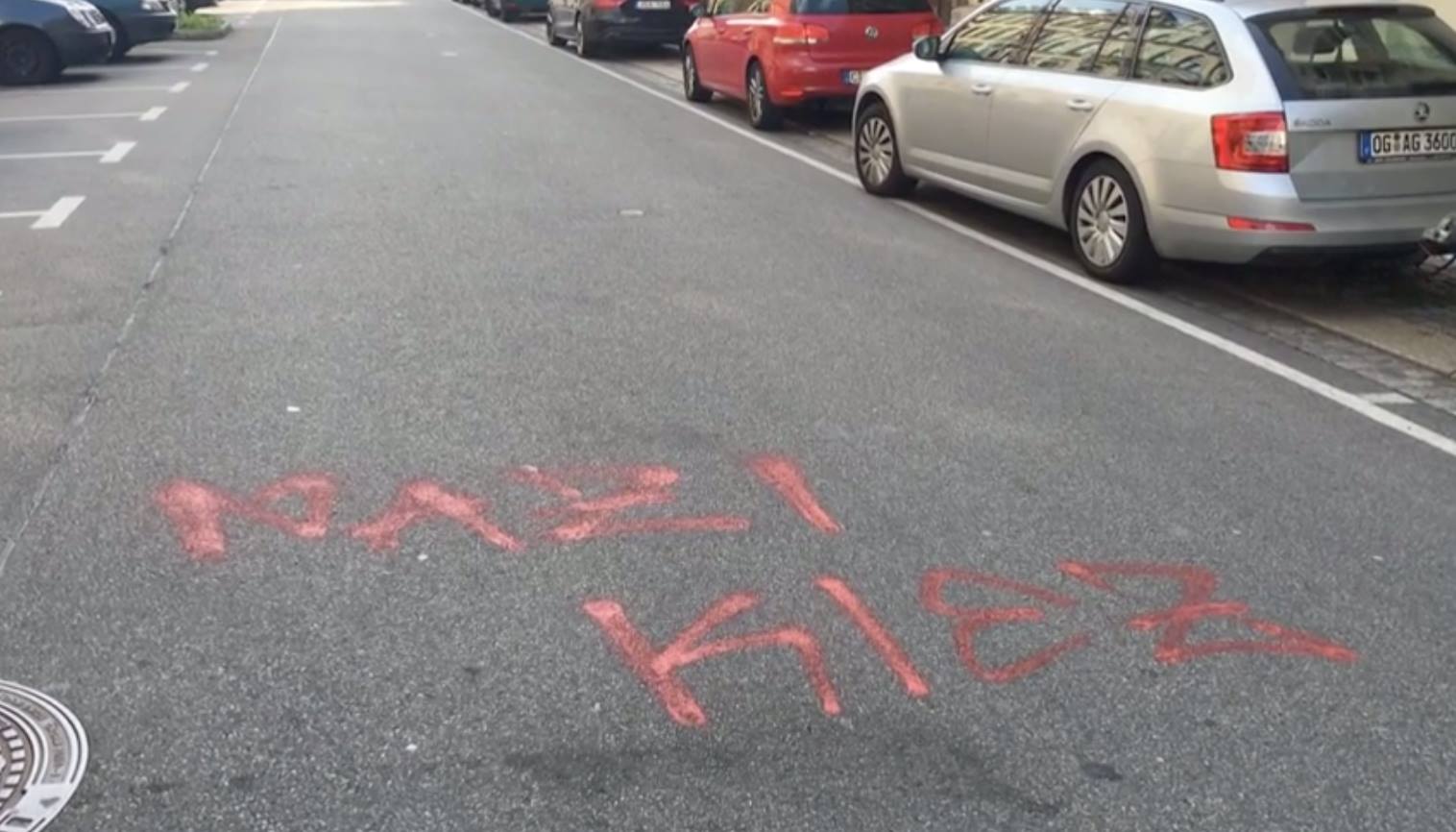 Straßenmarkierung nach Chemnitzer Art