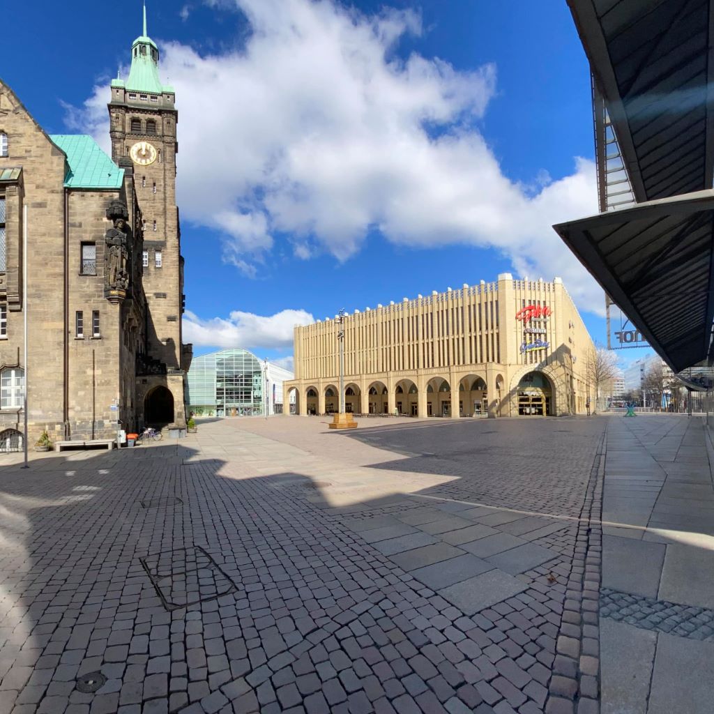 Chemnitzer Innenstadt am Sonntag.