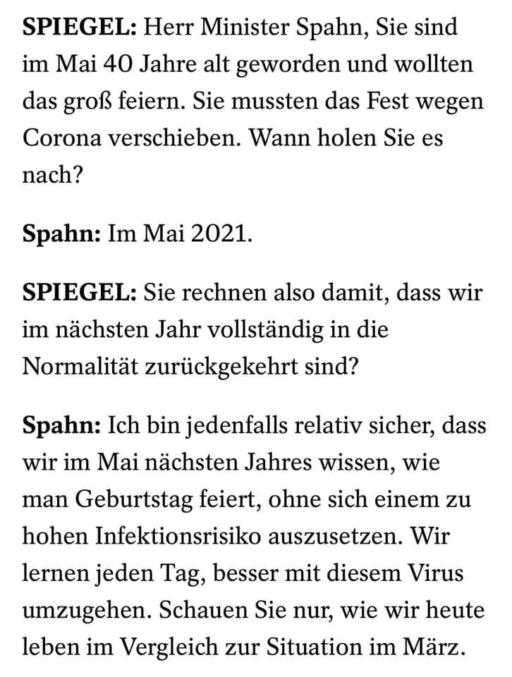 Die Strategie der Bundesregierung wurde im Spiegel-Interview am 3.7.2020 klar zusammengefasst.